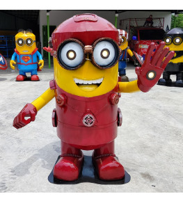 Minion Iron Man in Rot