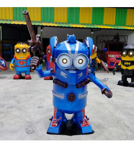 Minion Optimus Prime in Blau